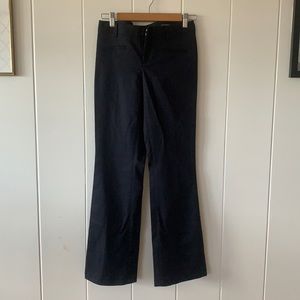 Navy Club Monaco Slacks size 0 Straight/Boot